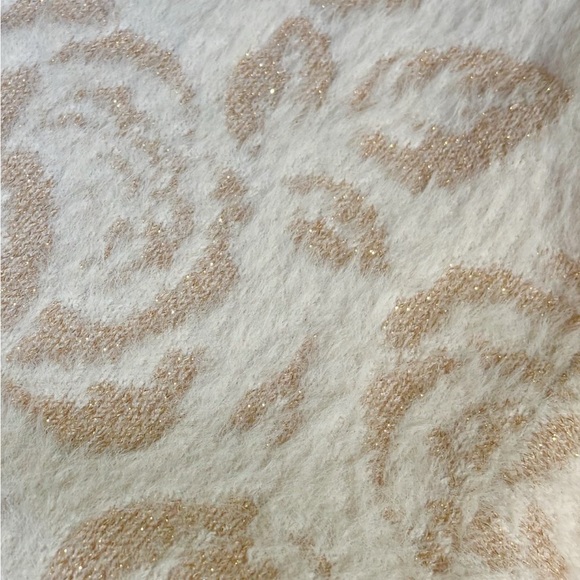 Laura Ashley Floral Patterned blush metallic Sweater 1X - Picture 8 of 8